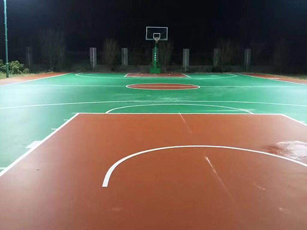 六盘水校园篮球场施工