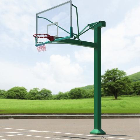 六盘水贵州篮球场施工浅谈地埋固定式篮球架安装方法